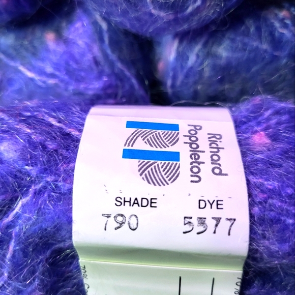 9 skeins Richard Poppleton ~ RIO Deluxe Yarn ~ Dye 5577 Shade 790~ Lilac/Pink - Picture 7 of 7